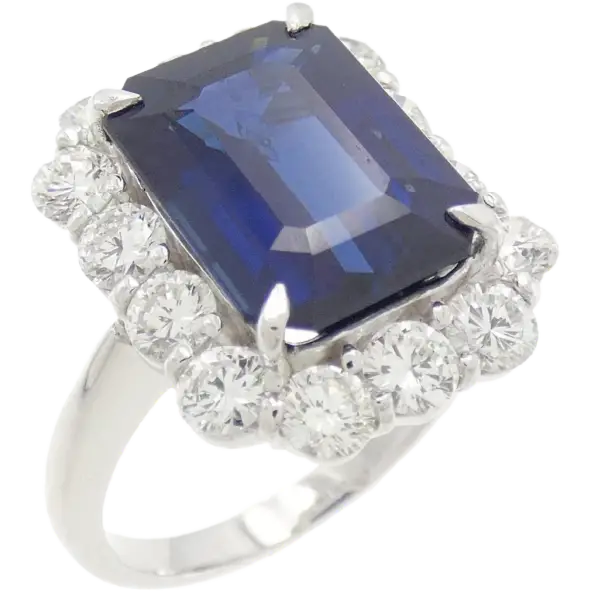 サファイアリング 3.48ct 非加熱 鑑別書付 買取参考価格