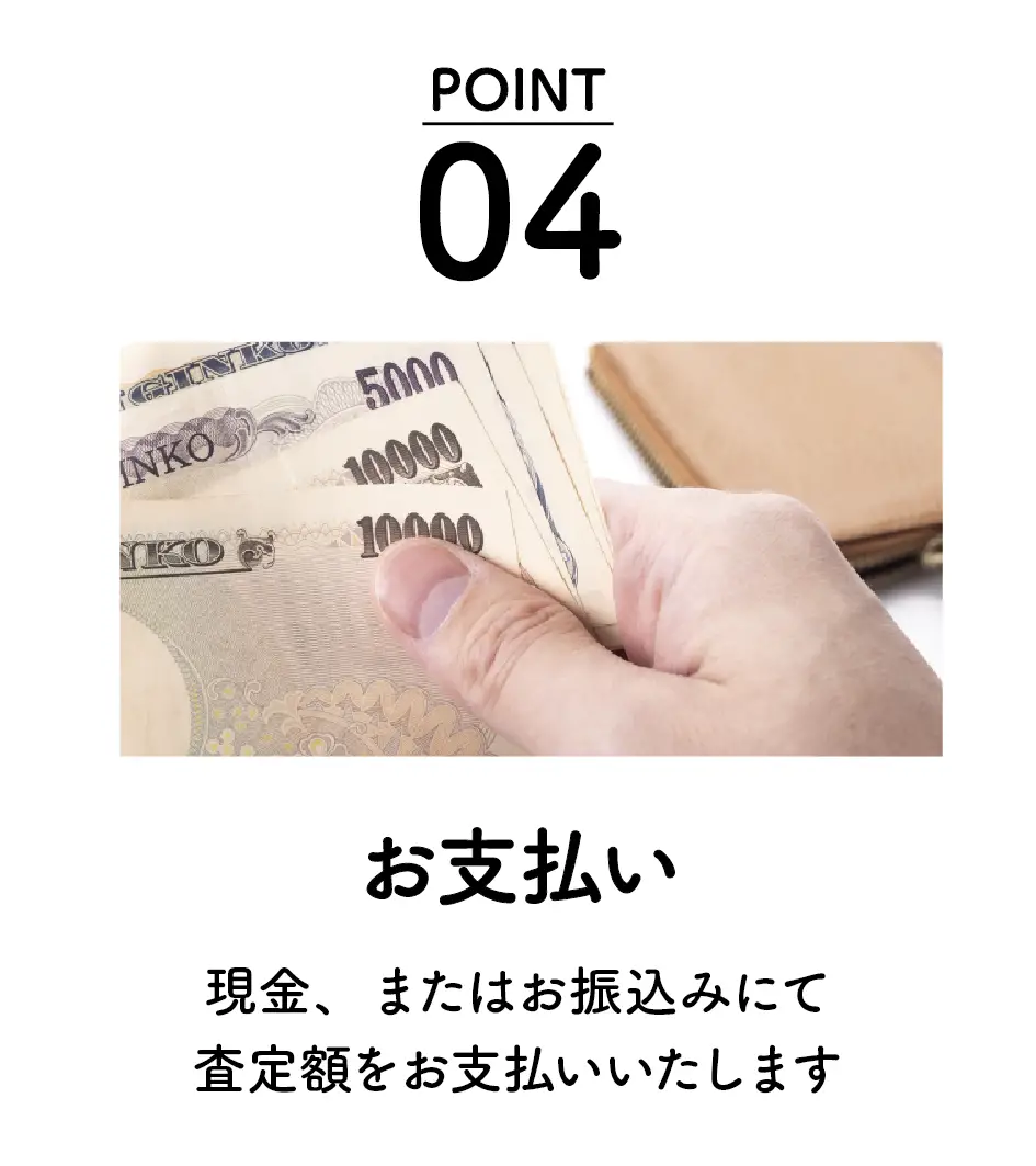 出張買取の流れ ステップ4